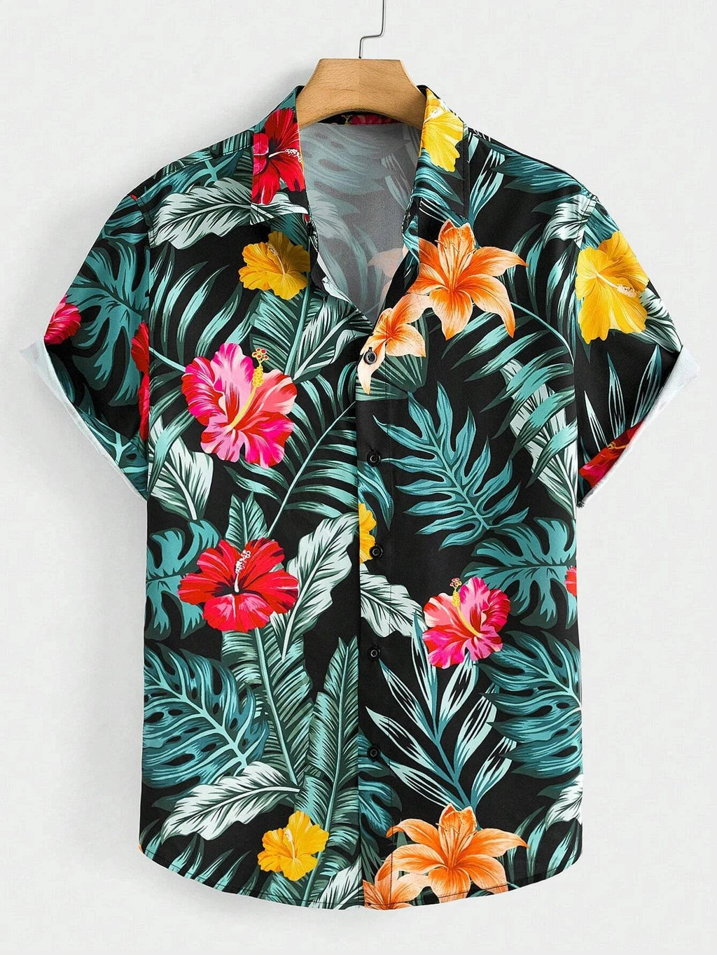 NoEnName_Null Hawaiian Short-Sleeve Shirt – Bold Style, Ultimate Comfort!