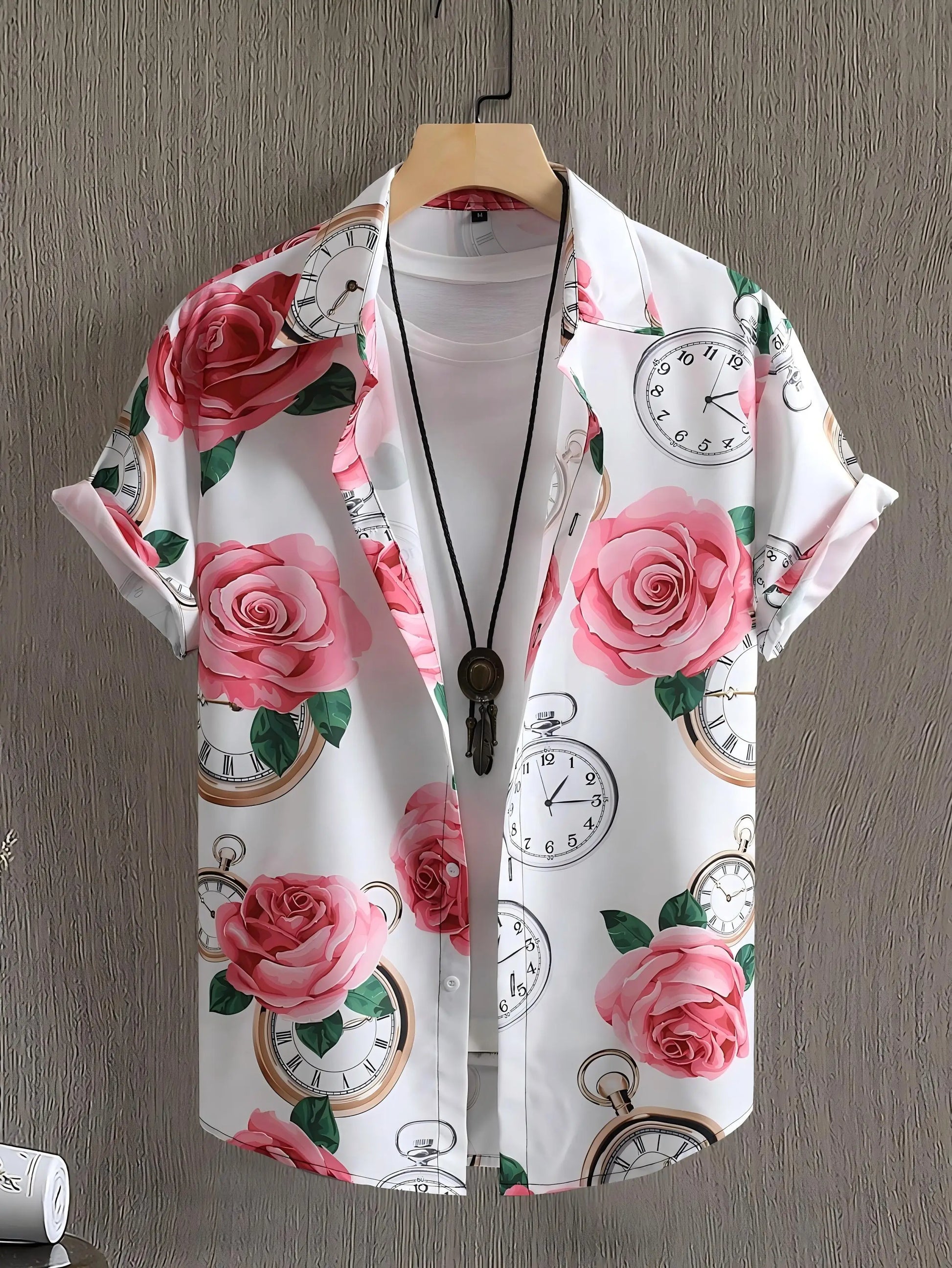 NoEnName_Null Hawaiian Short-Sleeve Shirt – Bold Style, Ultimate Comfort!